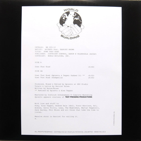 Down That Road | Mint (M) Generic Get Cheap Vinyl