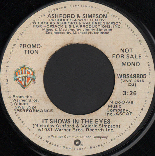 It Shows In The Eyes | Near Mint (NM) Very Good Plus (VG+) Get Cheap Vinyl