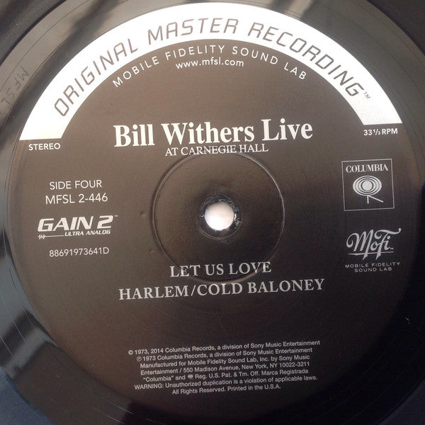 Bill Withers Live At Carnegie Hall (2xVINYL MFSL) | Mint (M) Mint (M) Get Cheap Vinyl