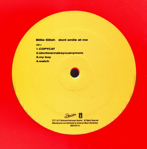 Dont Smile At Me (RED VINYL) | Mint (M) Mint (M) Get Cheap Vinyl