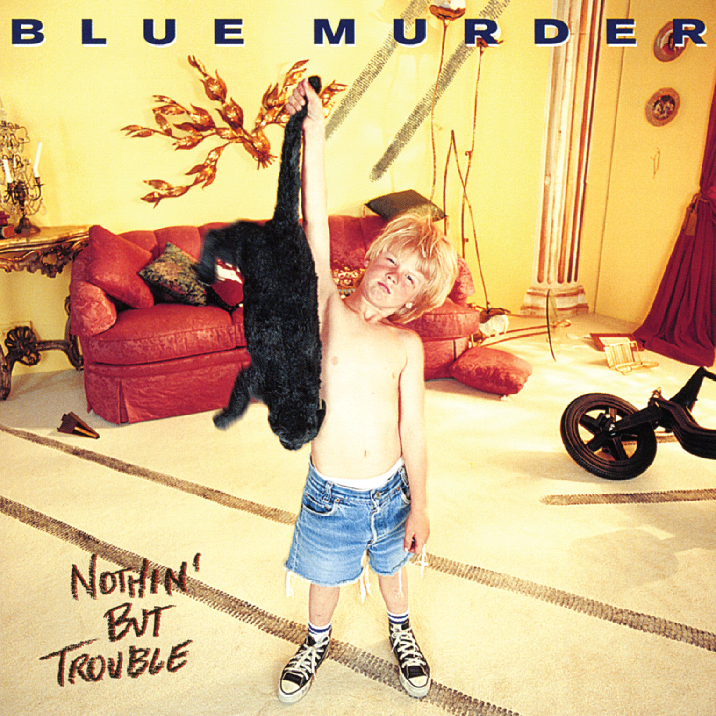 Nothin' But Trouble (Remastered) (Blue W/ Black Cat Swirl Vinyl) | Get Cheap Vinyl