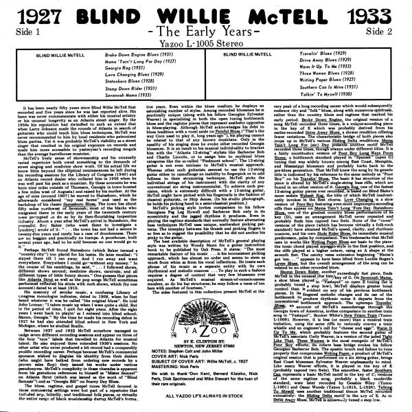 The Early Years (1927-1933) | Mint (M) Mint (M) Get Cheap Vinyl