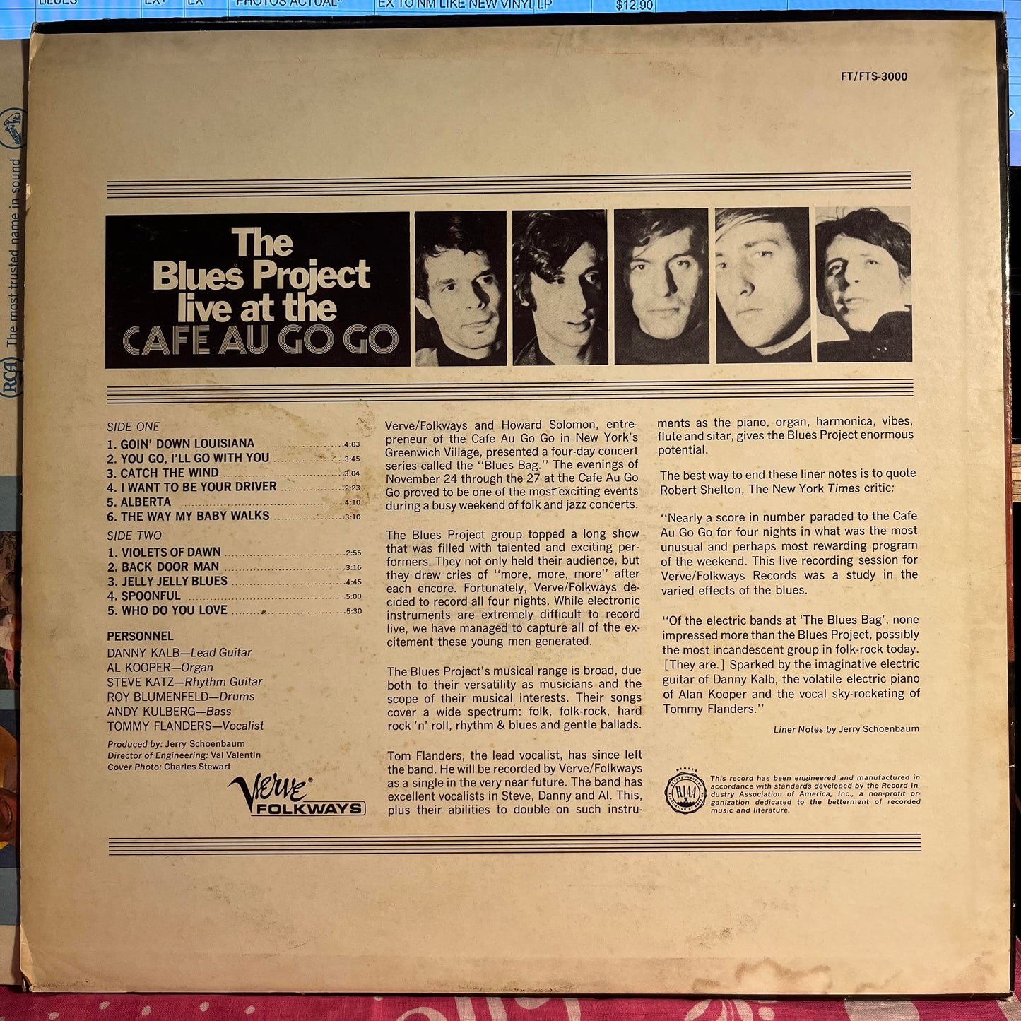 Live At The Cafe Au Go Go *STEREO* | Excellent (EX) Excellent (EX) Get Cheap Vinyl