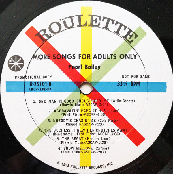 More Songs For Adults Only | Excellent (EX) Very Good Plus (VG+) Get Cheap Vinyl