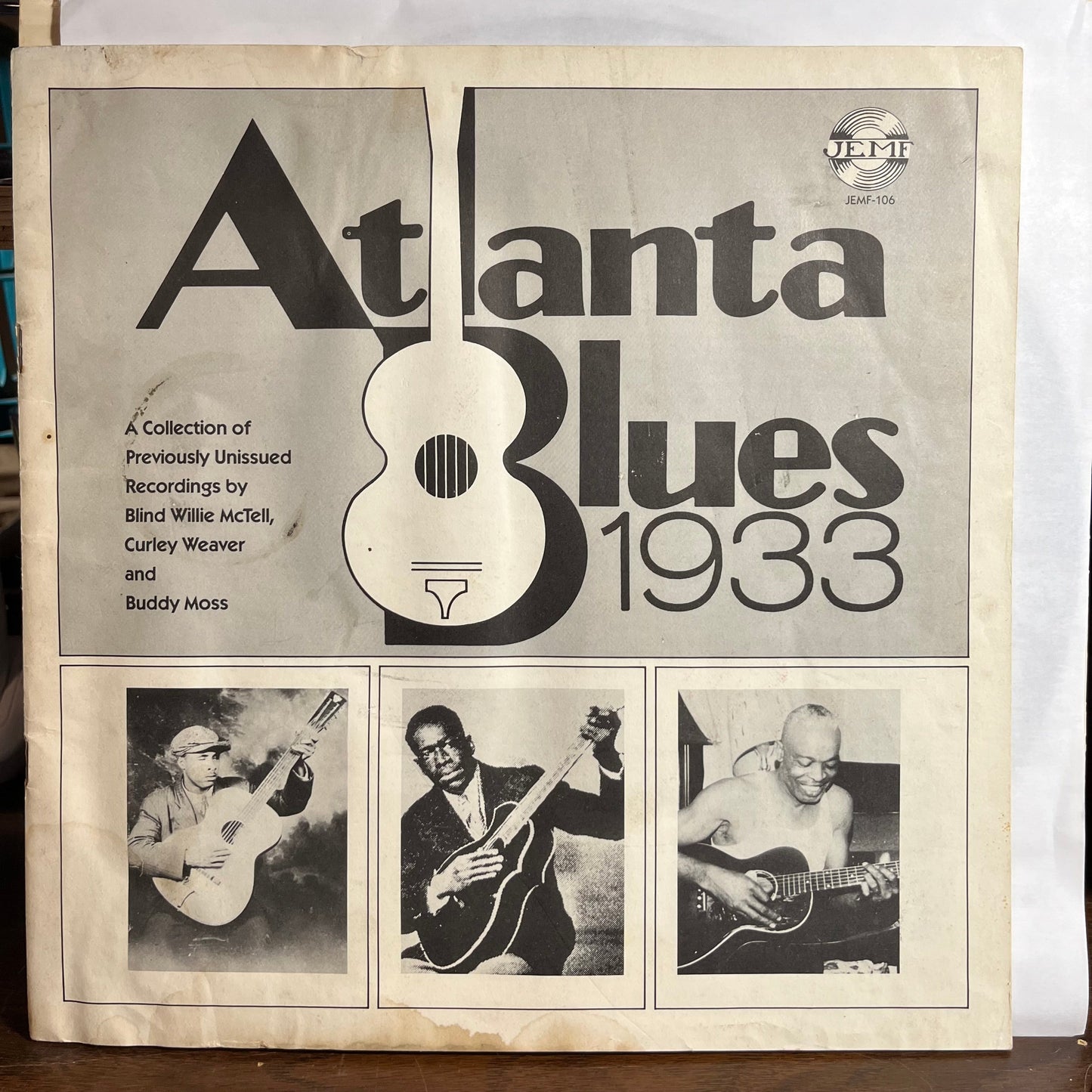 Atlanta Blues 1933 (VINYL) | Excellent (EX) Very Good Plus (VG+) Get Cheap Vinyl