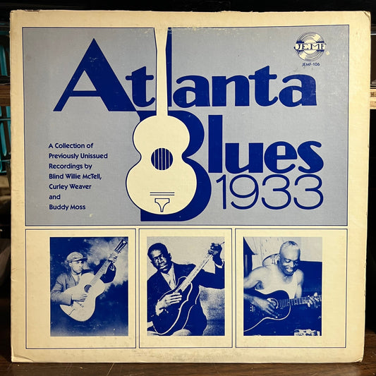 Atlanta Blues 1933 (VINYL) | Excellent (EX) Very Good Plus (VG+) Get Cheap Vinyl