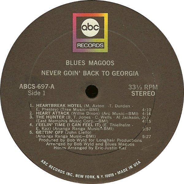 Never Goin' Back To Georgia | Very Good Plus (VG+) Very Good Plus (VG+) Get Cheap Vinyl