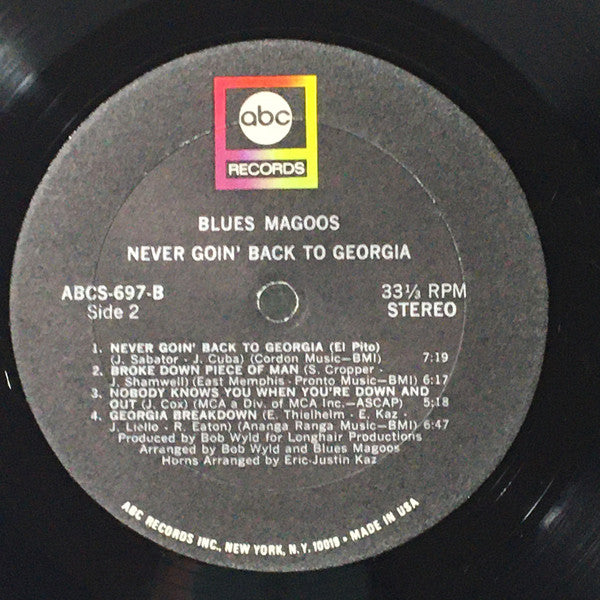 Never Goin' Back To Georgia | Very Good Plus (VG+) Very Good Plus (VG+) Get Cheap Vinyl