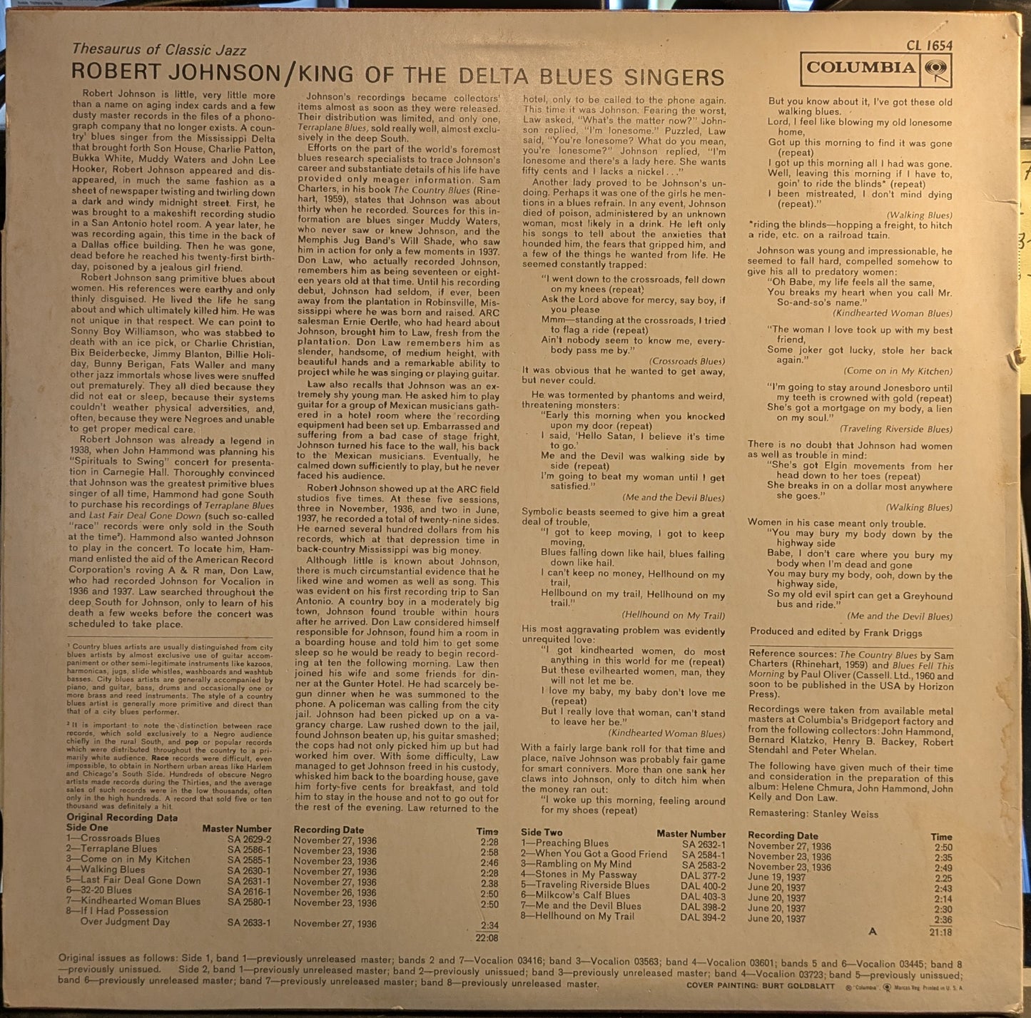 King Of The Delta Blues Singers (VINYL) | Near Mint (NM) Excellent (EX) Get Cheap Vinyl