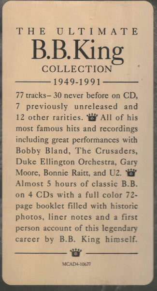 King Of The Blues (4xCD BOX) | Near Mint (NM) Excellent+ (EX+) Get Cheap Vinyl