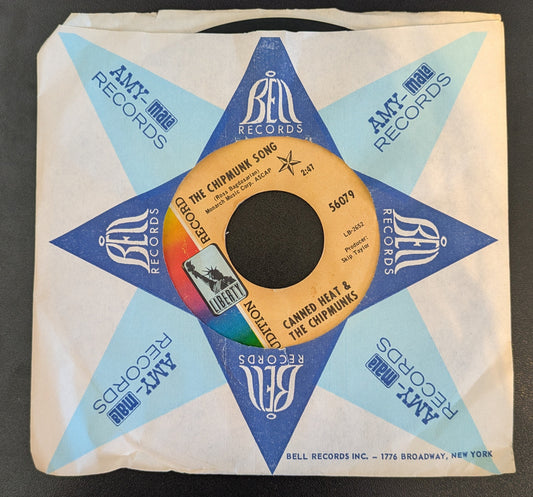 The Chipmunk Song / Christmas Blues (7" VINYL) | Very Good Plus (VG+) Generic Get Cheap Vinyl