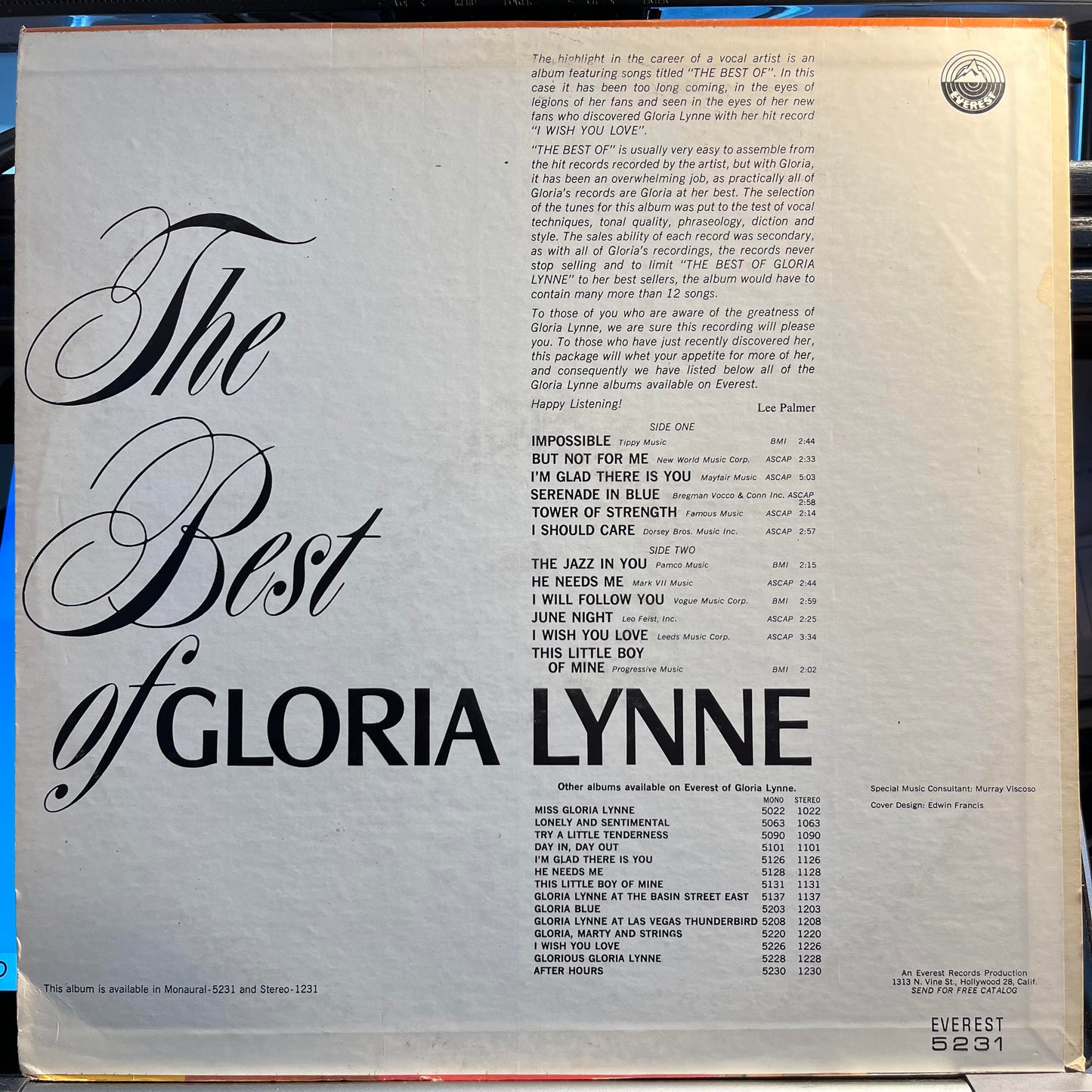 The Best Of Gloria Lynne | Very Good Plus (VG+) Excellent (EX) Get Cheap Vinyl