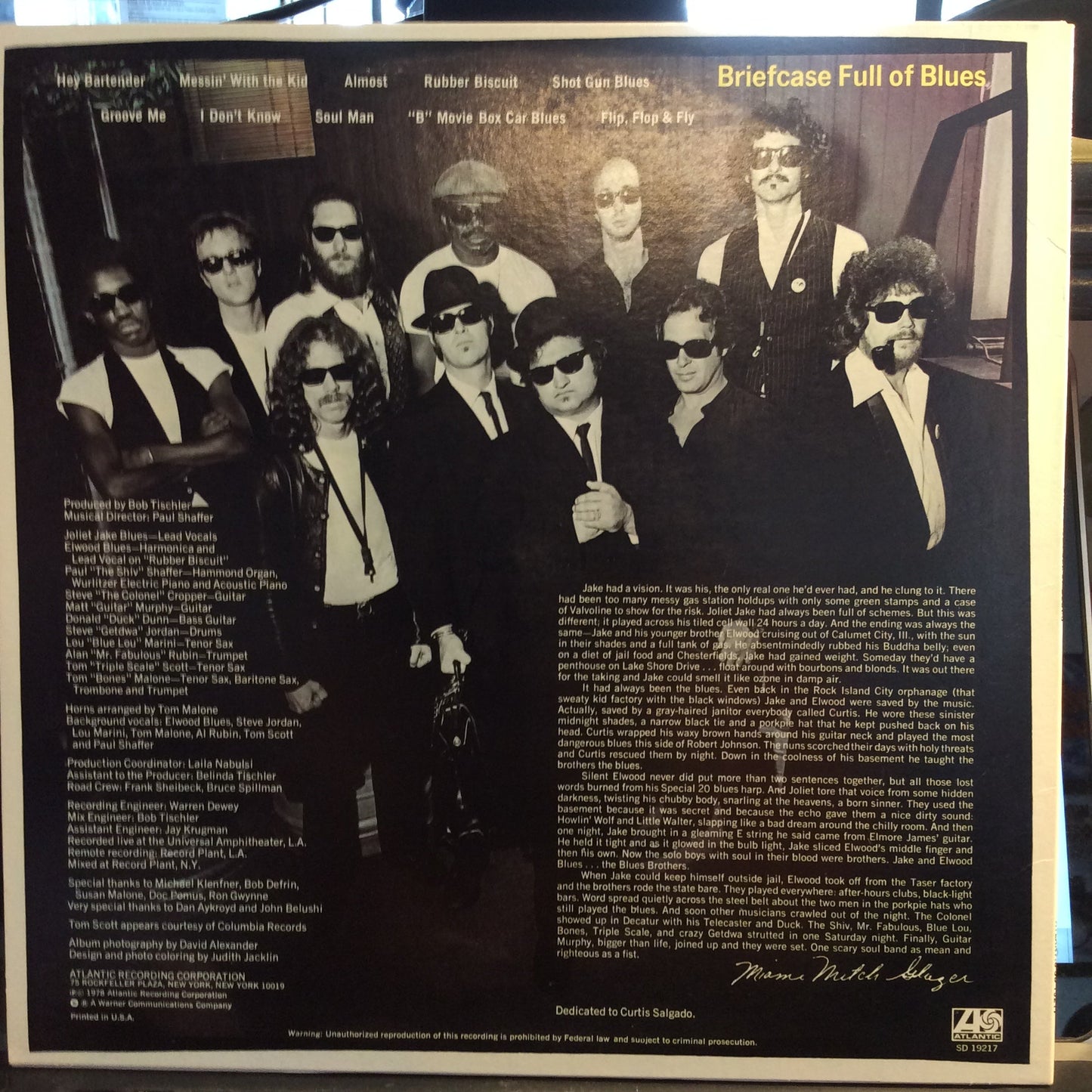 Briefcase Full Of Blues (VINYL) | Very Good Plus Plus (VG++) Excellent (EX) Get Cheap Vinyl
