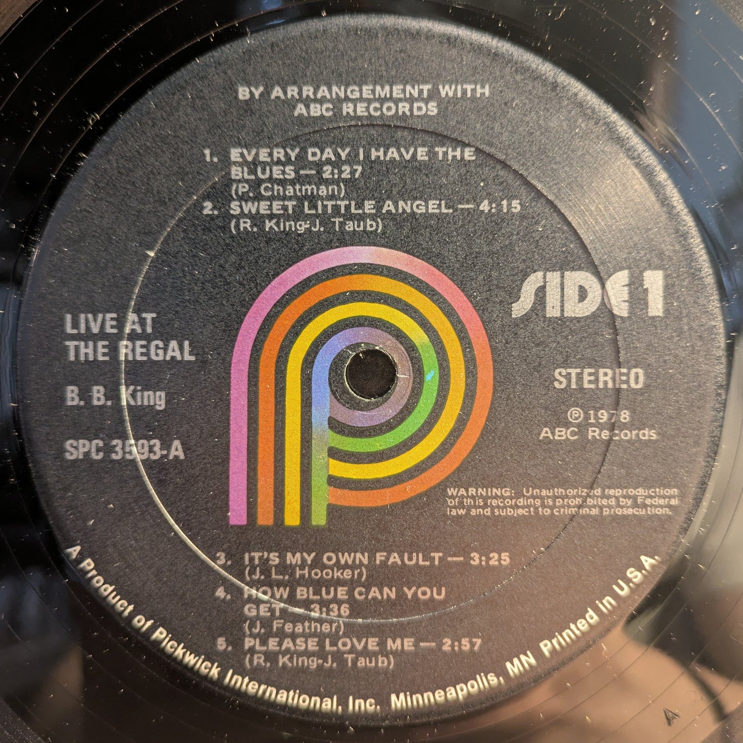 Live At The Regal (VINYL) | Very Good Plus (VG+) Near Mint (NM) Get Cheap Vinyl