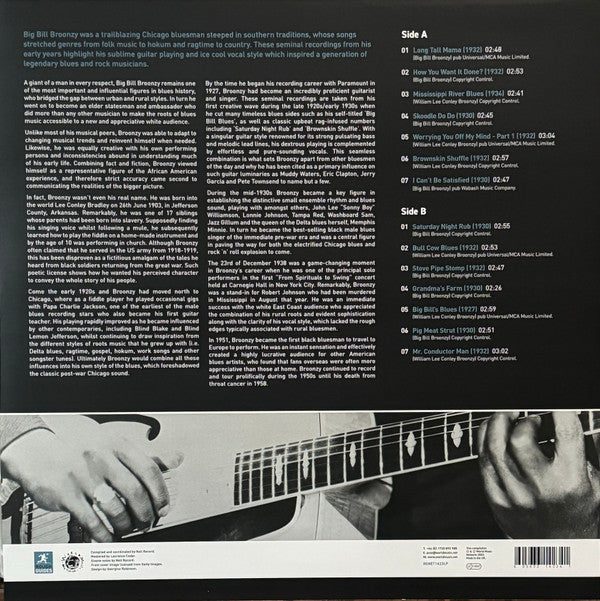 The Rough Guide To Big Bill Broonzy: The Early Years | Mint (M) Mint (M) Get Cheap Vinyl