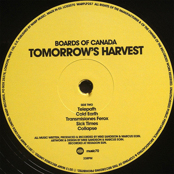 Tomorrow's Harvest | Mint (M) Mint (M) Get Cheap Vinyl