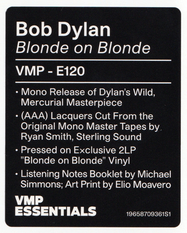 Blonde On Blonde (VMP | CLEAR BLONDE VINYL) | Mint (M) Mint (M) Get Cheap Vinyl