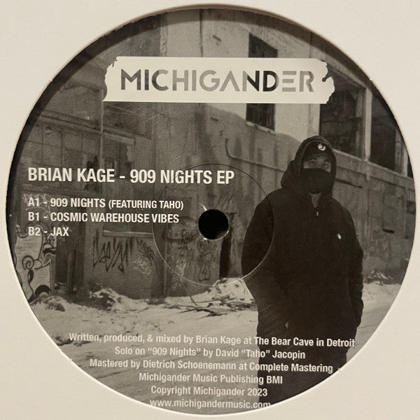 Brian Kage 909 Nights EP Michigander 12", Ltd, Smo Mint (M) Generic Get Cheap Vinyl