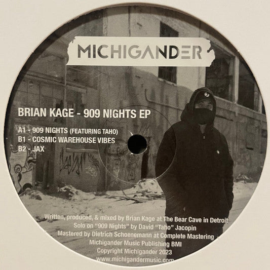 Brian Kage 909 Nights EP Michigander 12", Ltd, Smo Mint (M) Generic Get Cheap Vinyl
