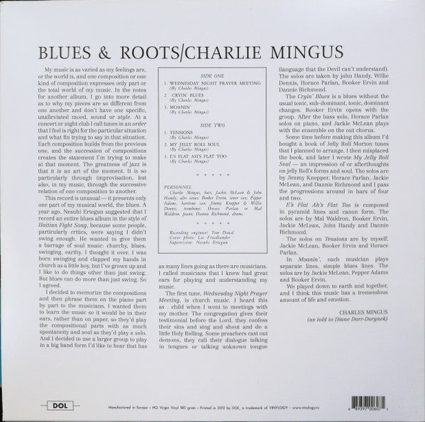 Charles Mingus Blues & Roots DOL LP, Album, RE, Blu Mint (M) Mint (M) Get Cheap Vinyl