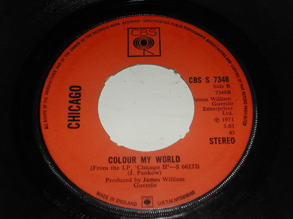 Beginnings / Colour My World | Very Good (VG) Very Good Plus (VG+) Get Cheap Vinyl