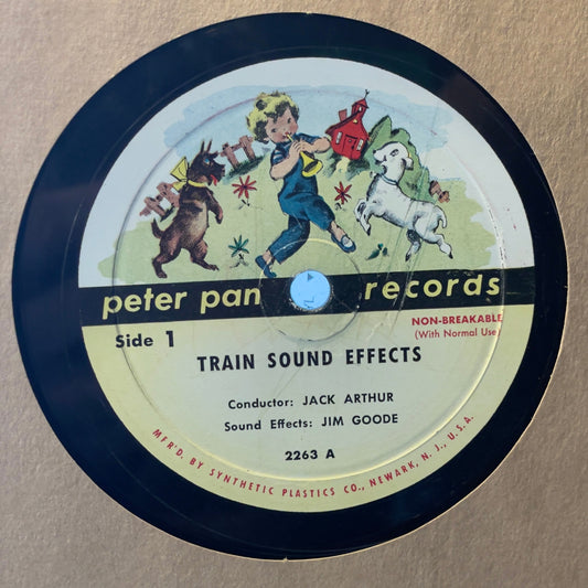 Train Sound Effects (78RPM 10" VINYL) | Good Plus Plus (G++) Generic Get Cheap Vinyl