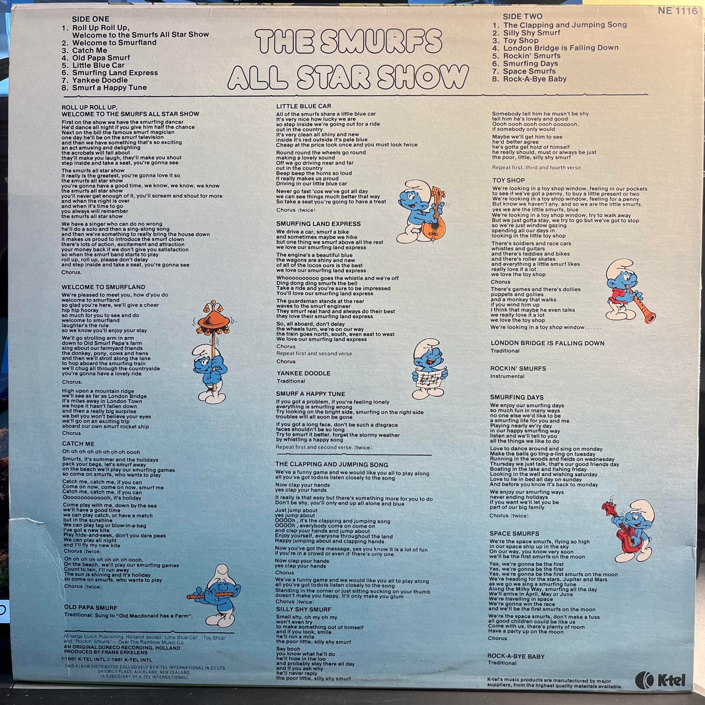 The Smurfs All Star Show *NEW ZEALAND* | Near Mint (NM) Near Mint (NM) Get Cheap Vinyl