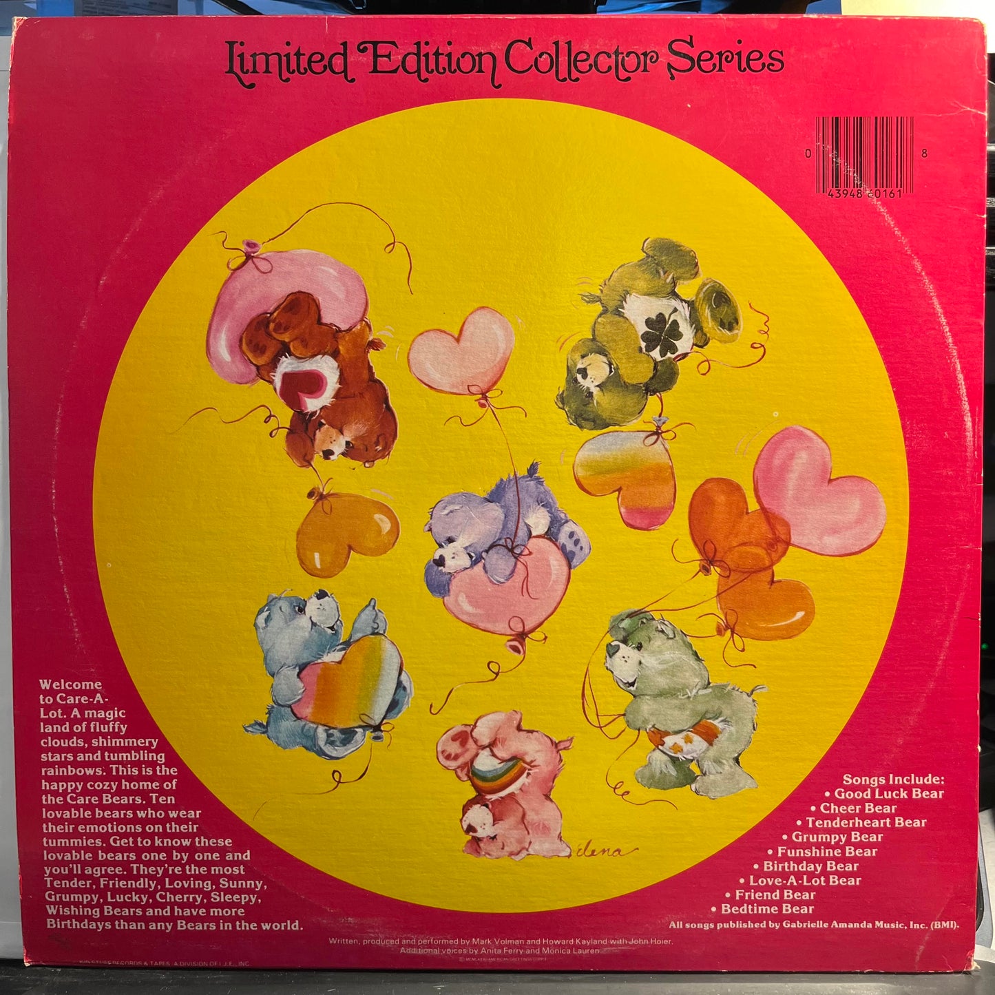 Introducing The Care Bears *PICTURE LP* | Near Mint (NM) Excellent (EX) Get Cheap Vinyl