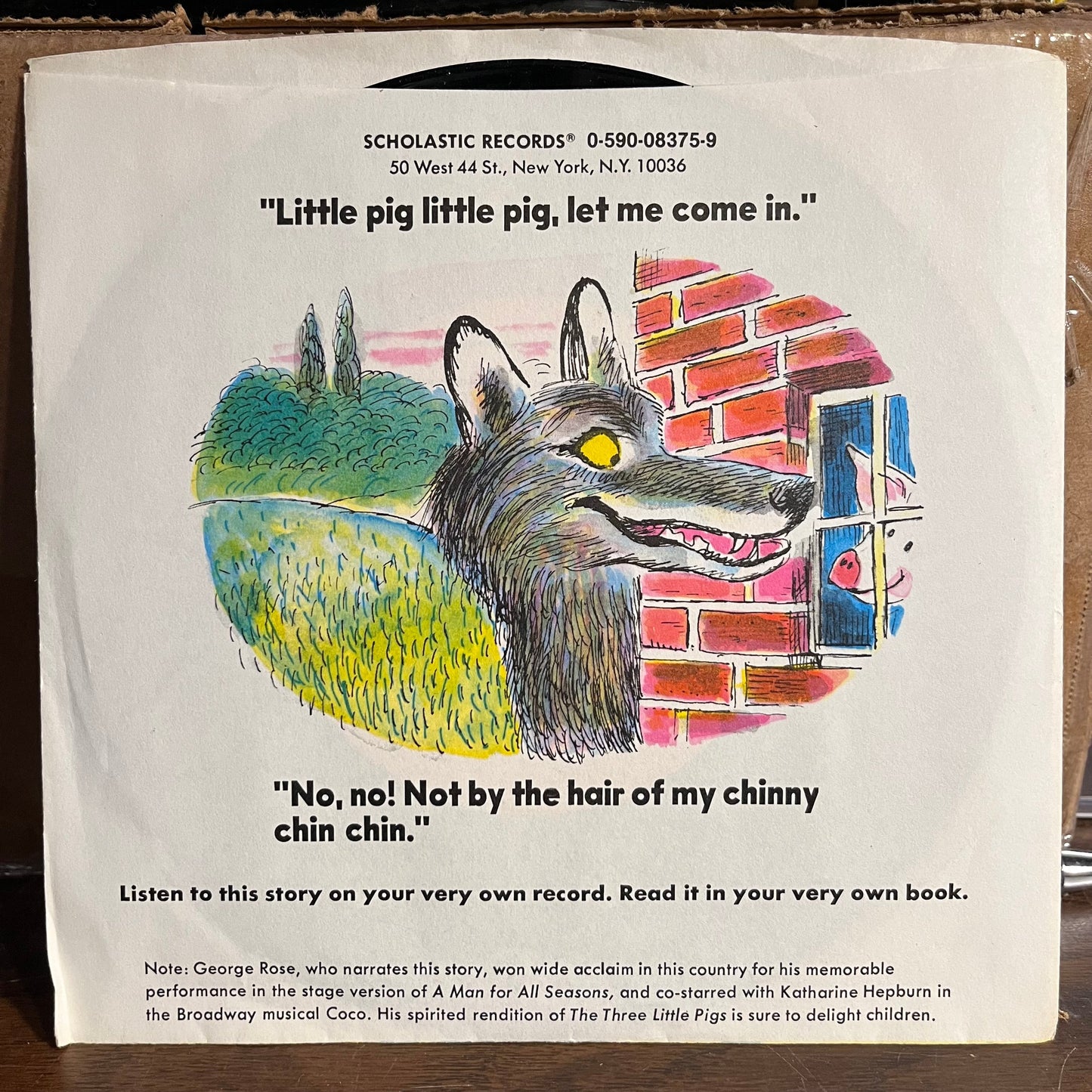 The Three Little Pigs 7" | Near Mint (NM) Near Mint (NM) Get Cheap Vinyl