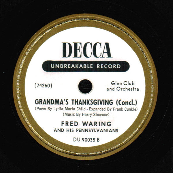 Grandma's Thanksgiving | Very Good Plus (VG+) Excellent (EX) Get Cheap Vinyl