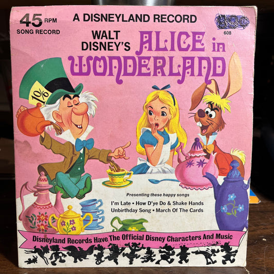 Alice In Wonderland (7" VINYL 45) | Very Good Plus (VG+) Excellent (EX) Get Cheap Vinyl