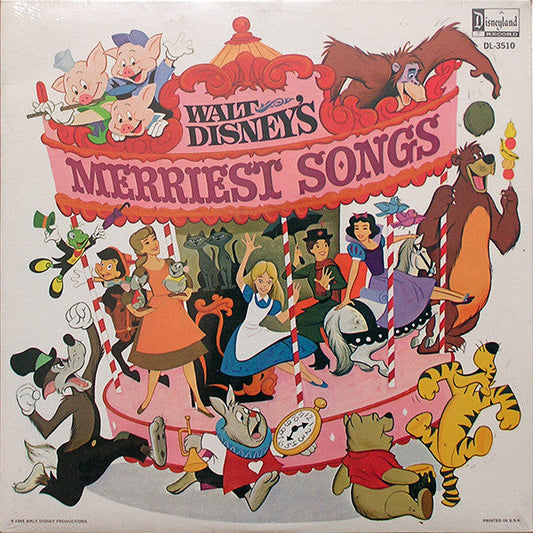 Walt Disney's Merriest Songs | Very Good Plus (VG+) Near Mint (NM) Get Cheap Vinyl