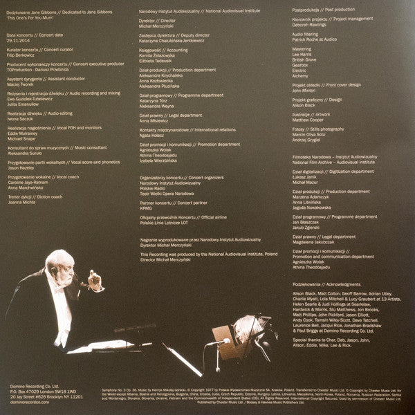 Symphony No. 3 (Symphony Of Sorrowful Songs) Op. 36 | Mint (M) Mint (M) Get Cheap Vinyl