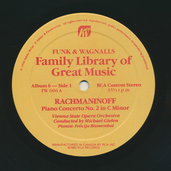 Piano Concerto No.2 - Funk & Wagnalls - Album 6 | Mint (M) Near Mint (NM) Get Cheap Vinyl