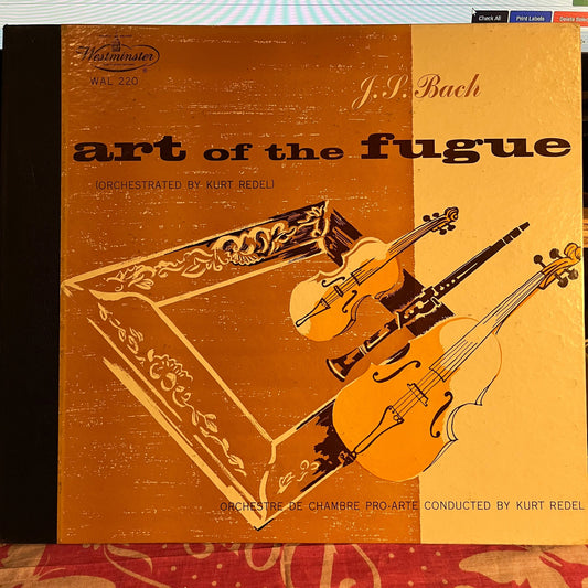 The Art Of The Fugue | Excellent (EX) Near Mint (NM) Get Cheap Vinyl
