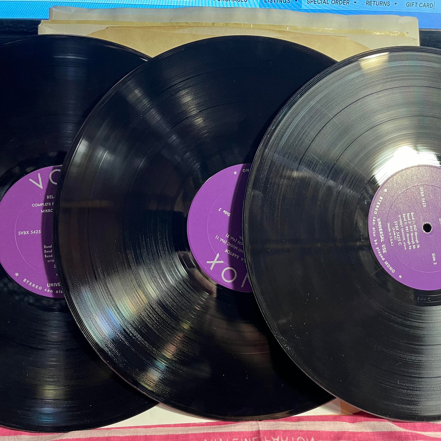 Piano Music, Volume I (Mikrokosmos) *3XLP BOX* | Excellent (EX) Very Good Plus (VG+) Get Cheap Vinyl