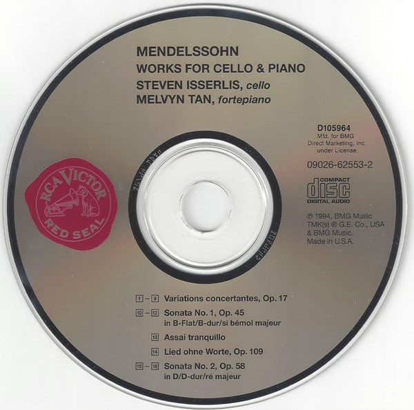 Works For Cello And Piano, Complete (CD) | Excellent+ (EX+) Near Mint (NM) Get Cheap Vinyl