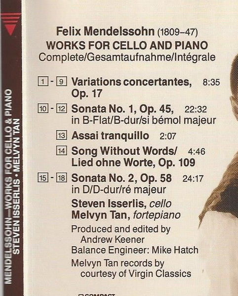 Works For Cello And Piano, Complete (CD) | Excellent+ (EX+) Near Mint (NM) Get Cheap Vinyl