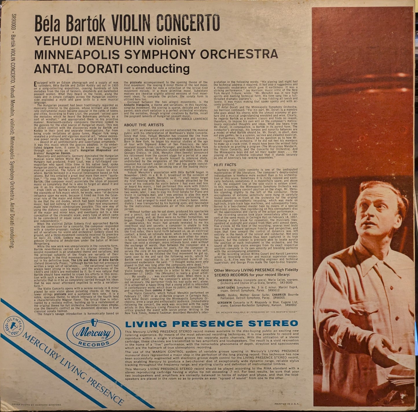 Violin Concerto (VINYL) | Excellent+ (EX+) Excellent+ (EX+) Get Cheap Vinyl