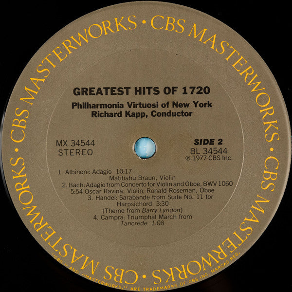 Greatest Hits Of 1720 *REPRESS* | Very Good Plus (VG+) Excellent (EX) Get Cheap Vinyl