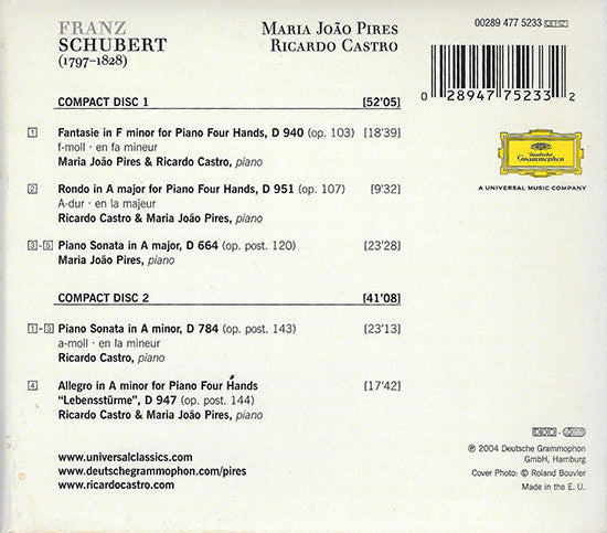 «Résonance De L'Originaire» Music For Piano Four Hands (CD) | Near Mint (NM) Excellent+ (EX+) Get Cheap Vinyl