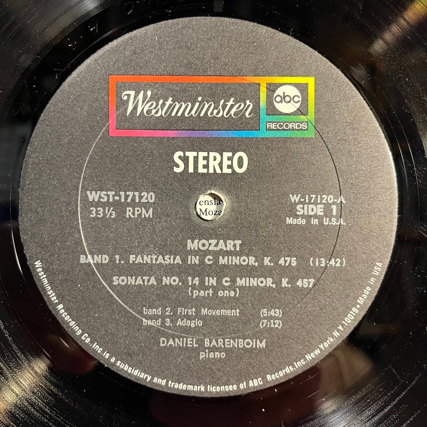 Fantasia In C Minor, K.475; Sonata In C Minor, K.457 (No.14); Sonata In A Minor, K.310 (No.8) | Excellent (EX) Excellent (EX) Get Cheap Vinyl
