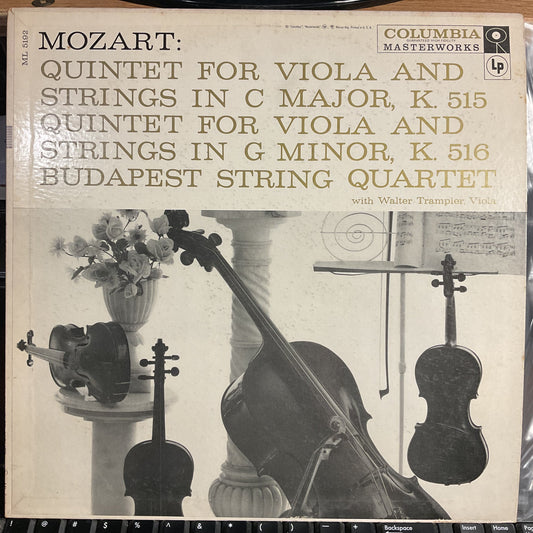 Quintet For Viola And Strings In C Major, K. 515 (VINYL) | Excellent+ (EX+) Near Mint (NM) Get Cheap Vinyl