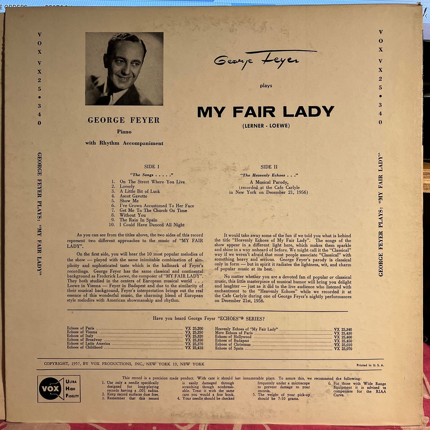 Heavenly Echoes Of My Fair Lady | Excellent (EX) Excellent (EX) Get Cheap Vinyl