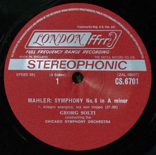 Symphony No. 6 / Songs Of A Wayfarer | Excellent (EX) Very Good Plus (VG+) Get Cheap Vinyl