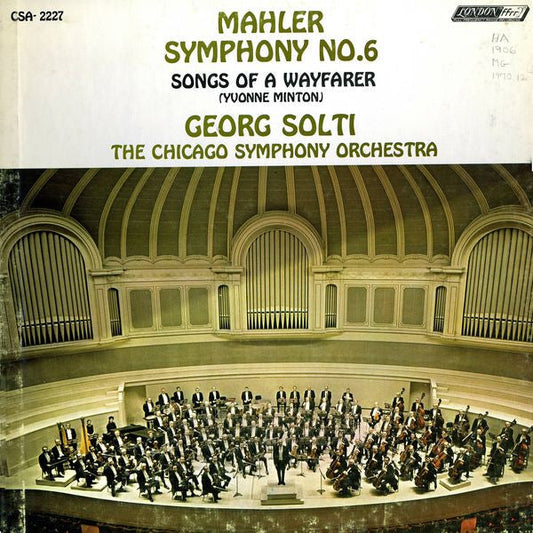 Symphony No. 6 / Songs Of A Wayfarer | Excellent (EX) Very Good Plus (VG+) Get Cheap Vinyl