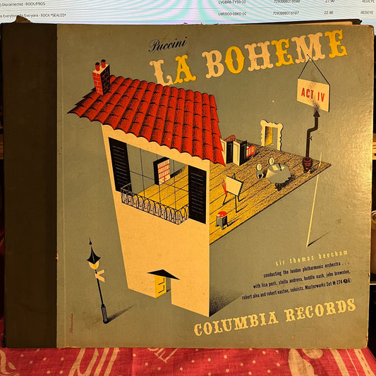 La Boheme Act IV 4X12" 78RPM | Excellent (EX) Very Good (VG) Get Cheap Vinyl