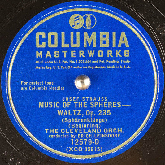 Music Of The Spheres - Waltz, Op. 235 *78 RPM* | Excellent (EX) Generic Get Cheap Vinyl