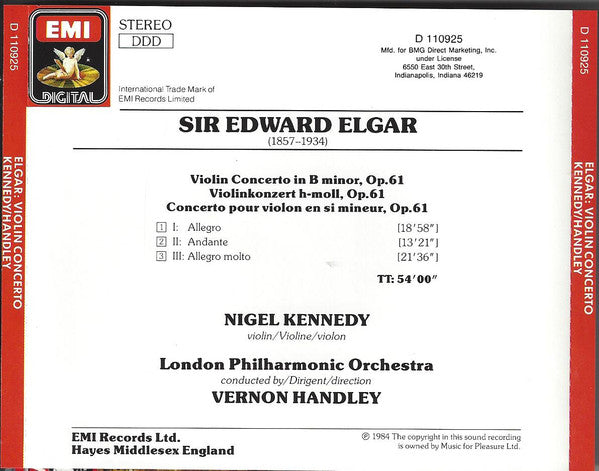 Violin Concerto (CD) | Near Mint (NM) Near Mint (NM) Get Cheap Vinyl