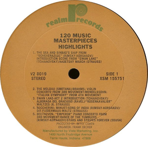120 Music Masterpieces Highlights Vol. 2 (2xVINYL) | Near Mint- (NM-) Excellent+ (EX+) Get Cheap Vinyl